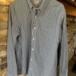 Men's Navy & White Checkered Shirt